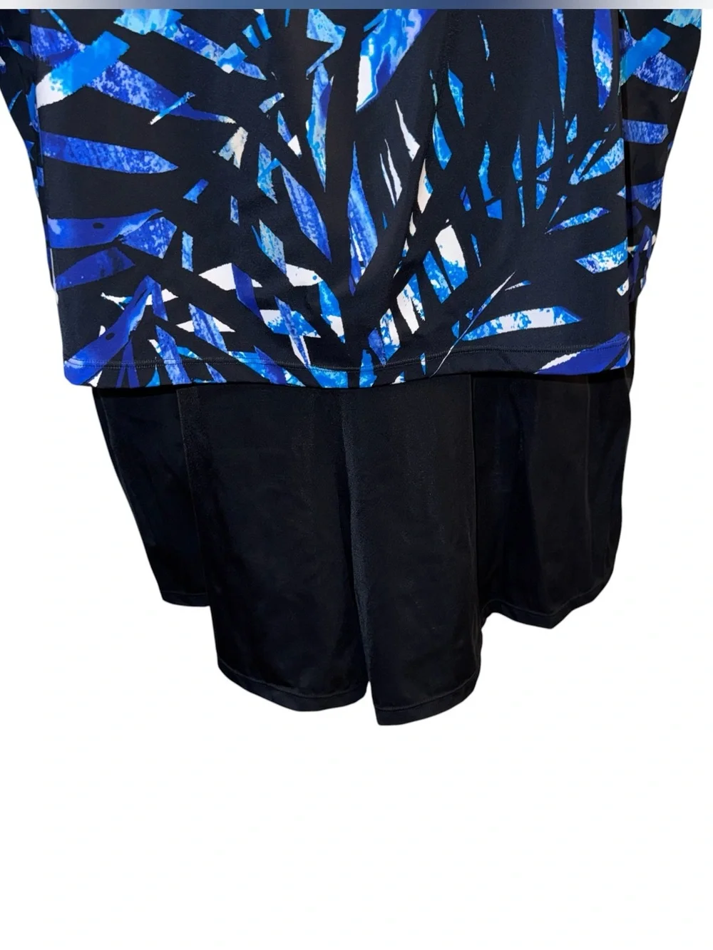Swim 365 Women's Size 24 Tank Overlay Tummy Control Swim Romper Adjustable Strap